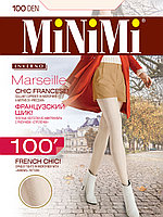 Колготки MINIMI Marseille 100 ден с рельефным геометрическим узором