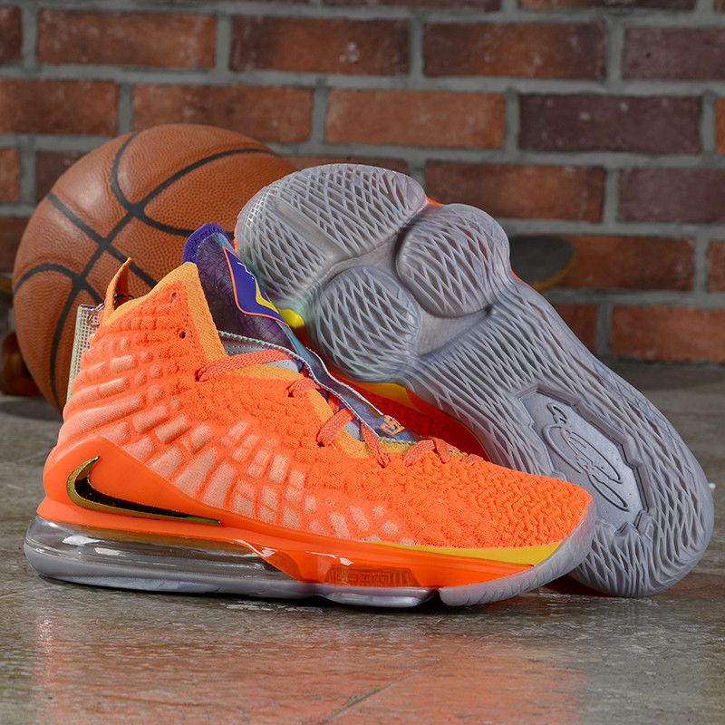 Баскетбольные кроссовки Nike Lebron 17 (XVII ) "Orange" sneakers from LeBron James