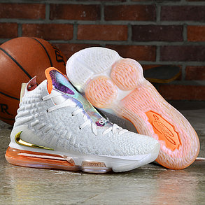 Баскетбольные кроссовки Nike Lebron 17 (XVII ) "White-Orange" from LeBron James, фото 2