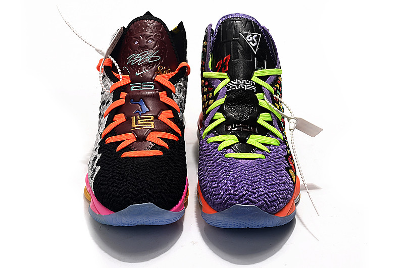 Баскетбольные кроссовки Nike Lebron 17 (XVII ) "Multicolor" sneakers from LeBron James - фото 3 - id-p71208004