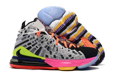 Баскетбольные кроссовки Nike Lebron 17 (XVII ) "Multicolor" sneakers from LeBron James, фото 2