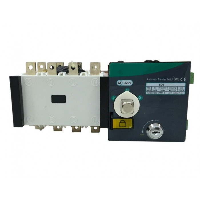 SQ5-400 4P Реверсивный рубильник с мотор приводом, 400A, 400/230V