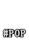 Моносерьга Brosh Jewellery  Хэштег #pop (пластик, черно белый), фото 3