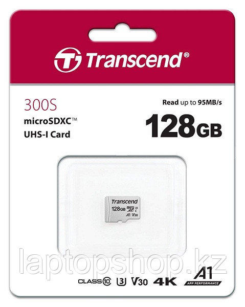 Карта MicroSD 128GB Class 10 U3 Transcend TS128GUSD300S