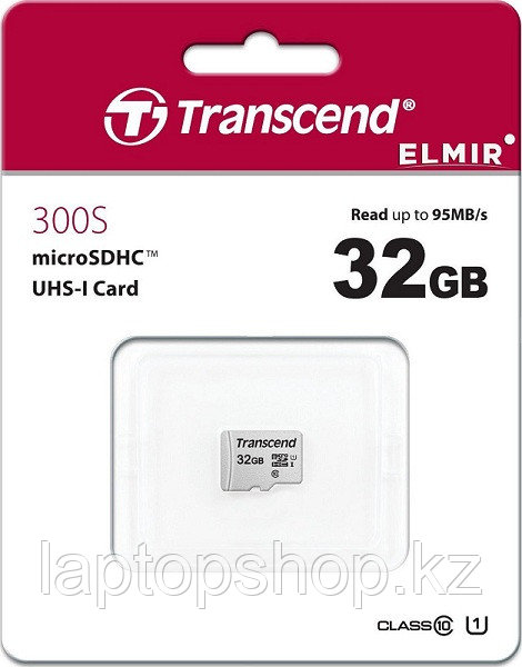 Карта MicroSD 32GB Class 10 U1 Transcend TS32GUSD300S.