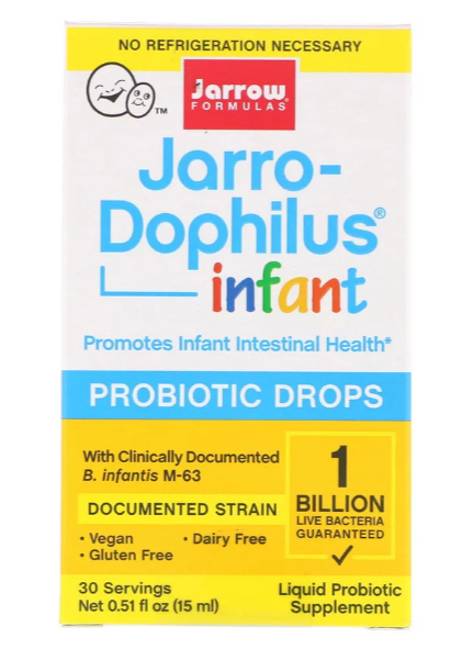 Jarrow Formulas, Jarro-Dophilus, пробиотические капли для младенцев, 15 мл (0,51 жидк. унции) - фото 1 - id-p71210148