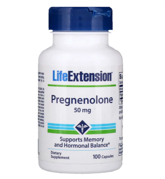 Life Extension, Прегненолон, 50 мг, 100 капсул - фото 2 - id-p71210165