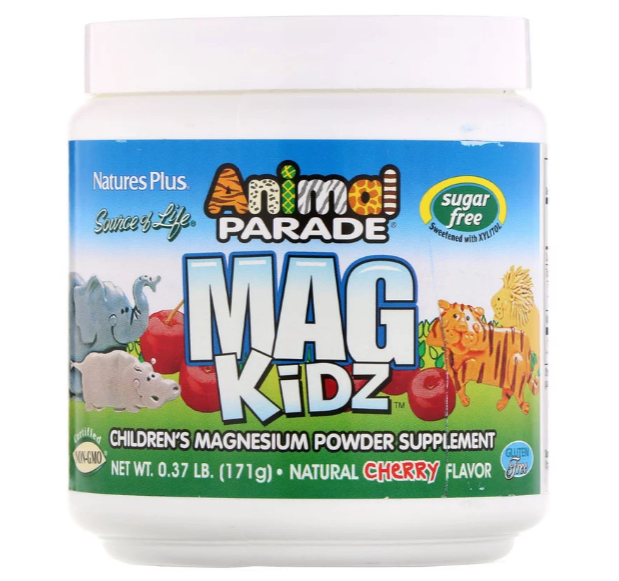 Nature's Plus, "Парад зверей" Mag Kidz, магний для детей, вкус натуральной вишни, 0,37 ф (171 г) - фото 3 - id-p71210188