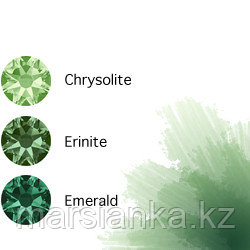 Swarovski Мини-микс омбре Green, 30шт, фото 2