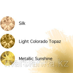 Swarovski Мини-микс омбре Gold, 30шт, фото 2