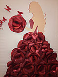 Пресс-стена из бумажных цветов на ҚЫЗ ҰЗАТУ, 3D, фото 4