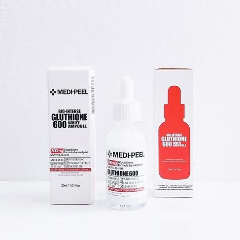 Осветляющая ампульная сыворотка с глутатионом MEDI-PEEL Bio-Intense Gluthione 600 White Ampoule 30 ml, фото 2