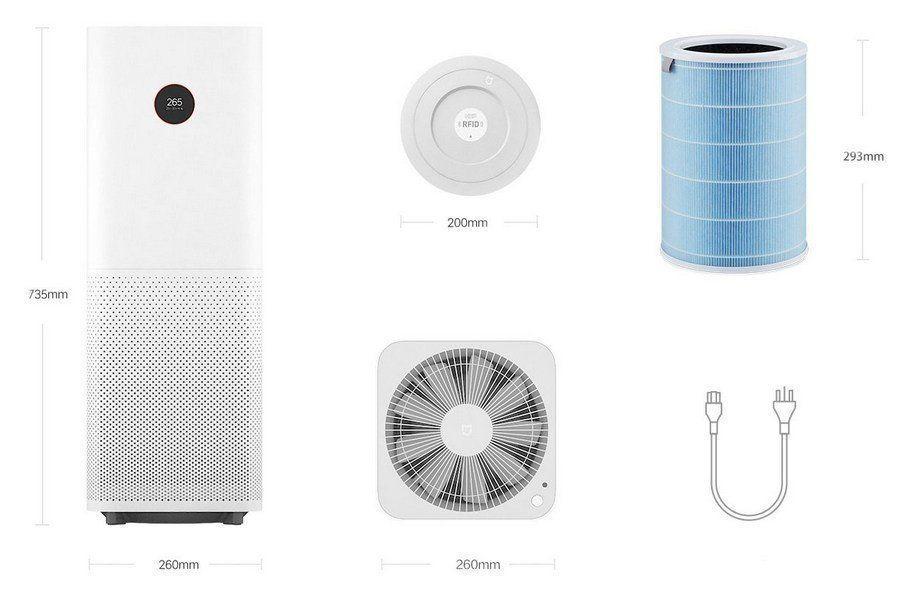 Очиститель воздуха Xiaomi Mi Air Purifier PRO - фото 3 - id-p71213623