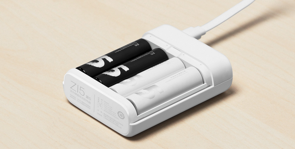 Зарядное устройство для перезаряжаемых батареек Xiaomi ААА/АА (без батареек) - фото 3 - id-p71213741