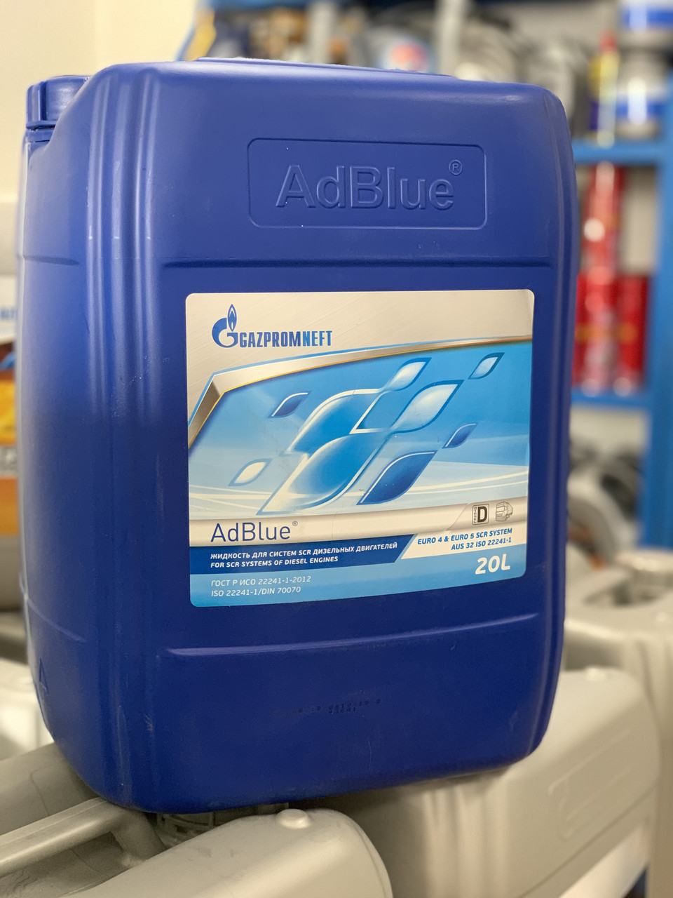 AdBlue Gazpromneft раствор мочевины для дизелей с SCR 20л. - фото 1 - id-p71216779