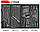 JTC Тележка инструментальная (JTC-5021) 3 секции с набором инструментов 225 предметов JTC, фото 6