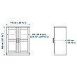 Шкаф с дверями БРИМНЭС белый ИКЕА, IKEA, фото 2