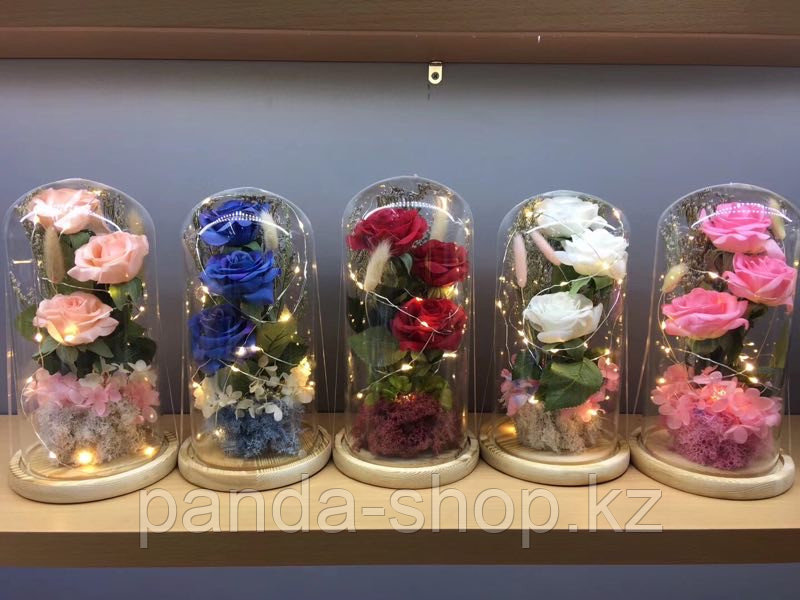 Розы в колбе, цветы в колбе с подсветкой (id 71240958)
