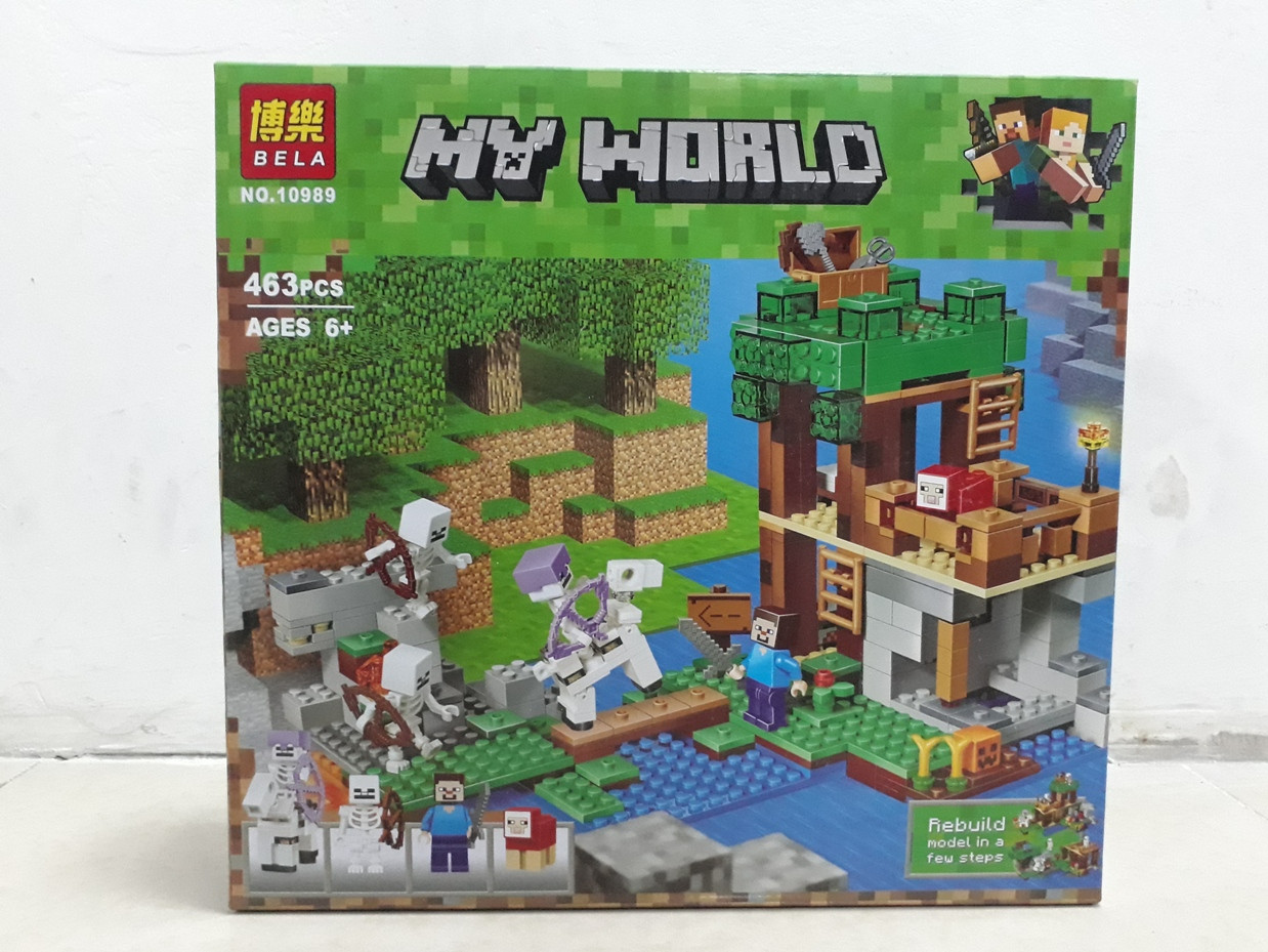 Конструктор Bela My world 10989 "Нападение армии скелетов" 463 pcs. Minecraft. Майнкрафт., фото 1