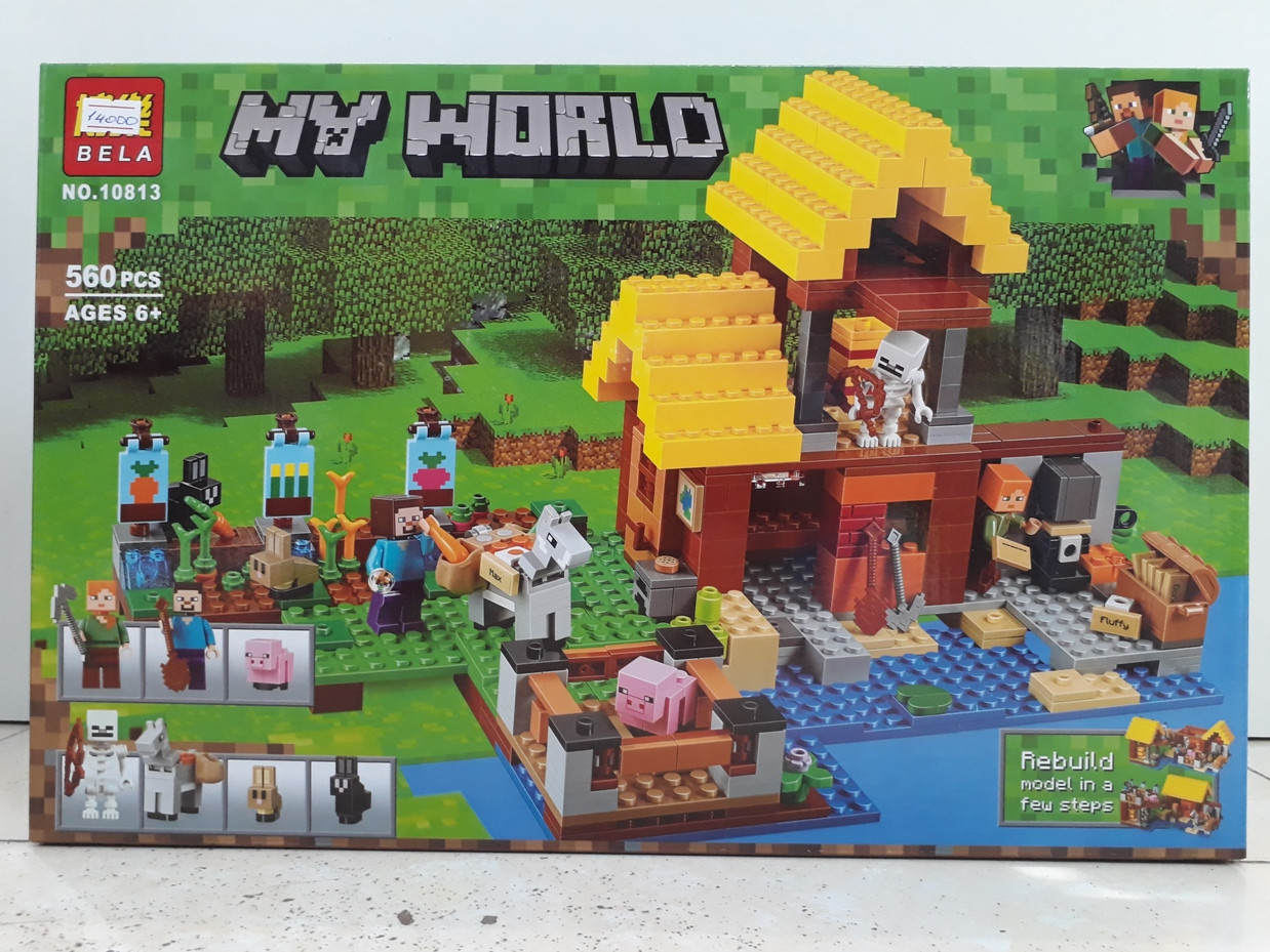 Конструктор Bela 10813 560 pcs. Фермерский коттедж. My world. Minecraft. Майнкрафт. - фото 1 - id-p71245911