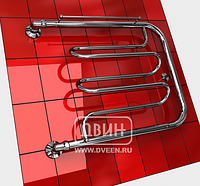 ДВИН Полотенцесушитель Dw 60/50 1"-1/2" Водяной (К0) С полкой
