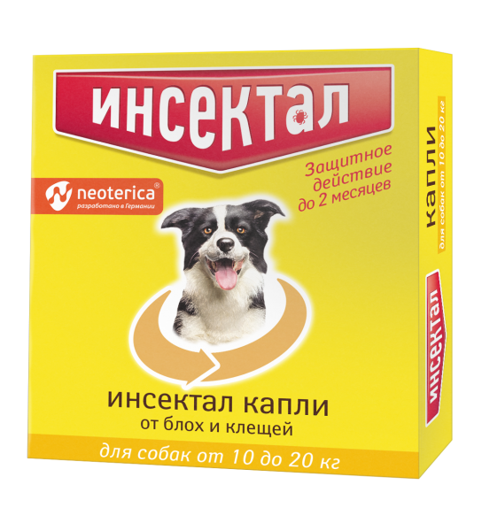 Инсектал Антипаразитарные капли для собак
