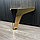 Ножка стальная с наклоном, для диванов и кресел, золото 13 см, фото 2