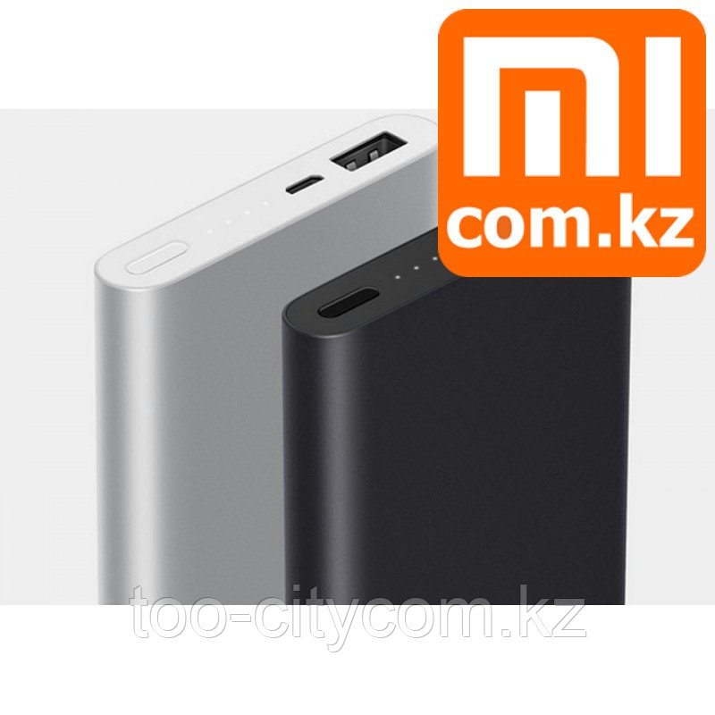 Портативная зарядка ПоверБанк Power Bank Xiaomi Mi Power Bank 2, 10000mAh, серебристый. Оригинал. Арт.5023 - фото 1 - id-p39591250