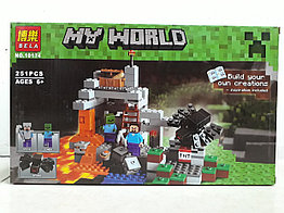 Конструктор Bela 10174 251 pcs. Пещера Майнкрафт. My world. Minecraft. Майнкрафт.