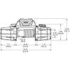 Лебёдка 4535 кг / 10000 lbs - WARN ZEON PLATINUM 10 с металлическим тросом, фото 5
