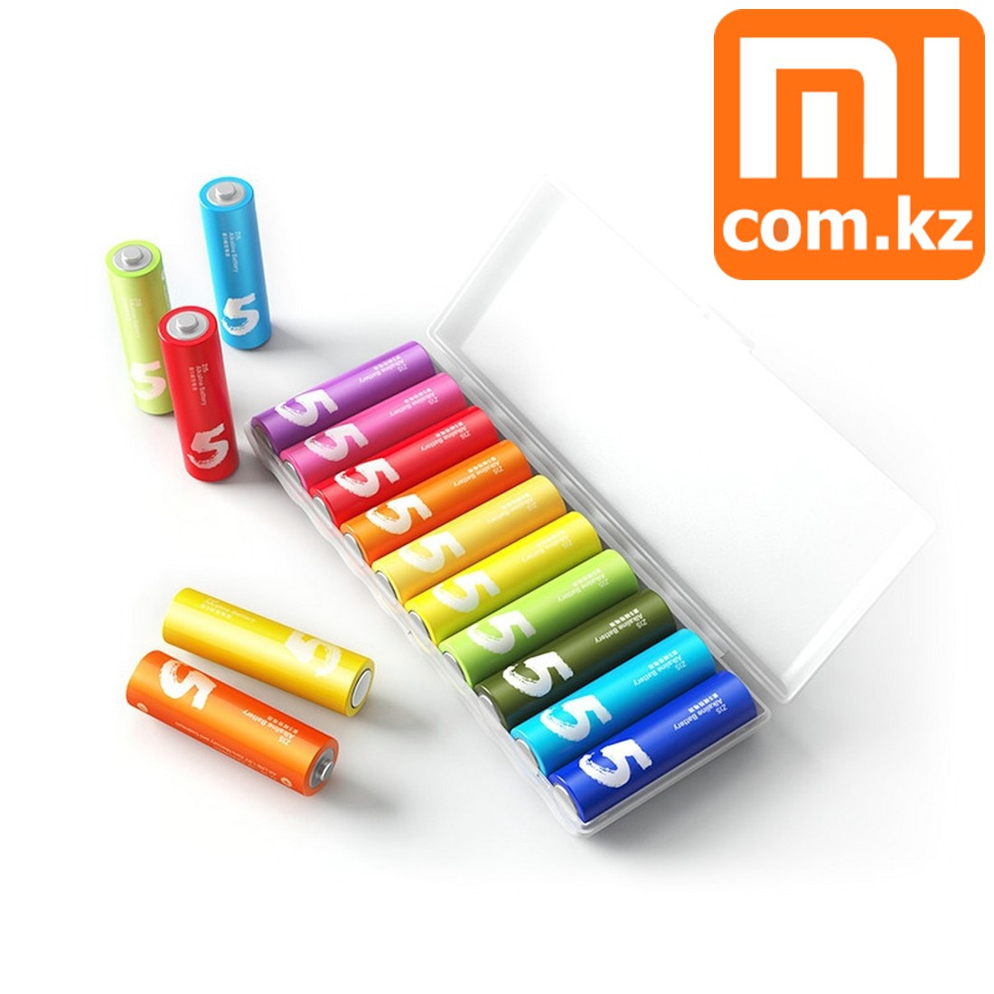 Батарейки Xiaomi Mi Rainbow AA, 10 шт, разноцветные. Оригинал. Арт.4389 - фото 1 - id-p23519443