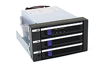 Система хранения данных ICY Dock MB153SP-B 3x3.5inch SATA 2x5.25 Bay Hot-Swap, фото 1