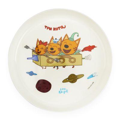 Детская тарелка ТРИ КОТА "Космическое путешествие", 450мл LA1213 - фото 1 - id-p71154333