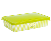 Емкость для продуктов Браво с декором Вилладжио прямоугольная 0,9 л