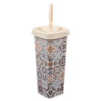 Комплект WC закрытый "Квадра" декор "Марокко" (ёрш туалетный+стакан)