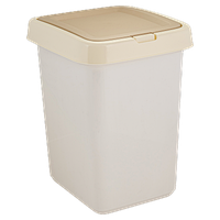 Контейнер для мусора "Квадра" с крышкой Push to Open 14л