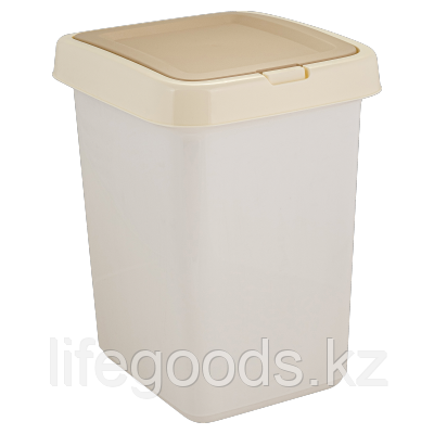 Контейнер для мусора "Квадра" с крышкой Push to Open 25л
