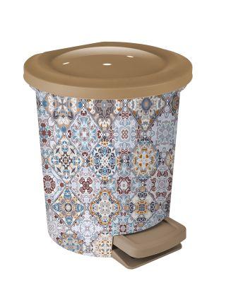 Контейнер для мусора с педалью 6 л декор Марокко - фото 1 - id-p71154561
