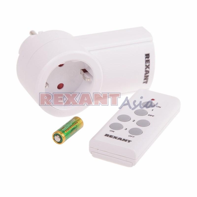 Радиоуправляемая розетка c пультом RX‑001 (10-6020), Rexant