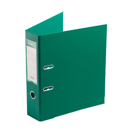 Папка–регистратор Deluxe с арочным механизмом, Office 3-GN36 (3" GREEN), А4, 70 мм, зелёный, фото 2