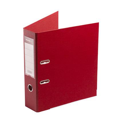 Папка–регистратор Deluxe с арочным механизмом, Office 3-RD24 (3" RED), А4, 70 мм, красный, фото 2