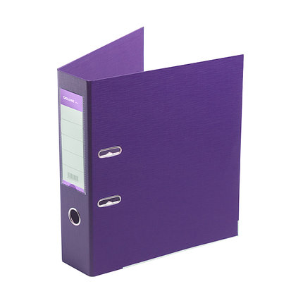 Папка–регистратор Deluxe с арочным механизмом, Office 3-PE1 (3" PURPLE), А4, 70 мм, фиолетовый, фото 2