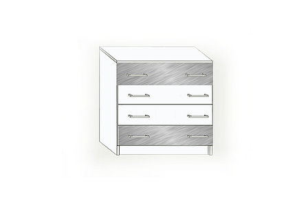 Комод 4Я, модульной системы Денди, Красный, MEBEL SERVICE (Украина), фото 2