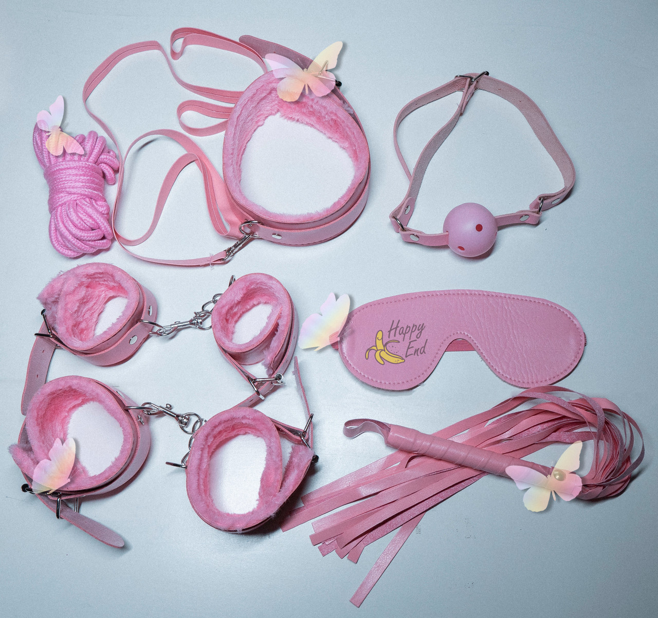 БДСМ набор «Pink Kit», 7 предметов