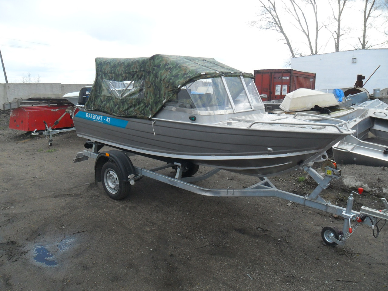 Алюминиевые мотрные лодки с дистанционным управлением Kazboat 42 к
