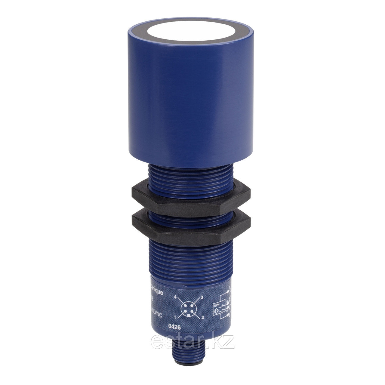 Ультразвуковой датчик с разъемом М12,NPN  1NO+1NC