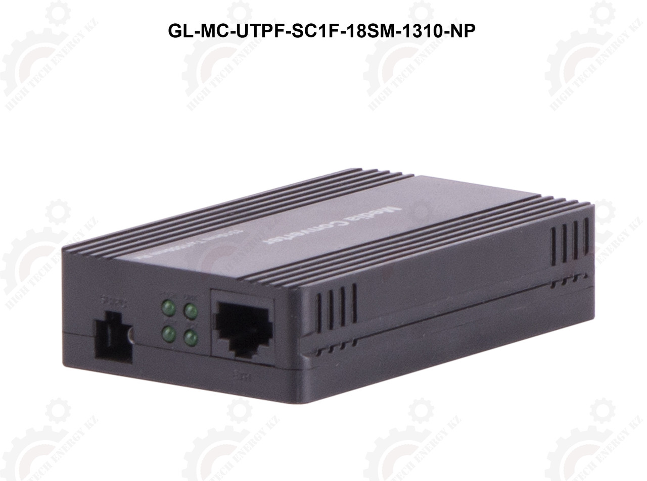 Конвертер GIGALINK UTP, 100Мбит/c, WDM, без LFP, SM, SC, Tx:1310/Rx:1550, 18 дБ (до 20 км) пластик