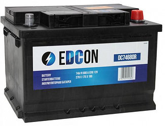 Аккумуляторная батарея EDCON DC74680R 19.5/17.9 евро 74Ah 680A 278/175/190\