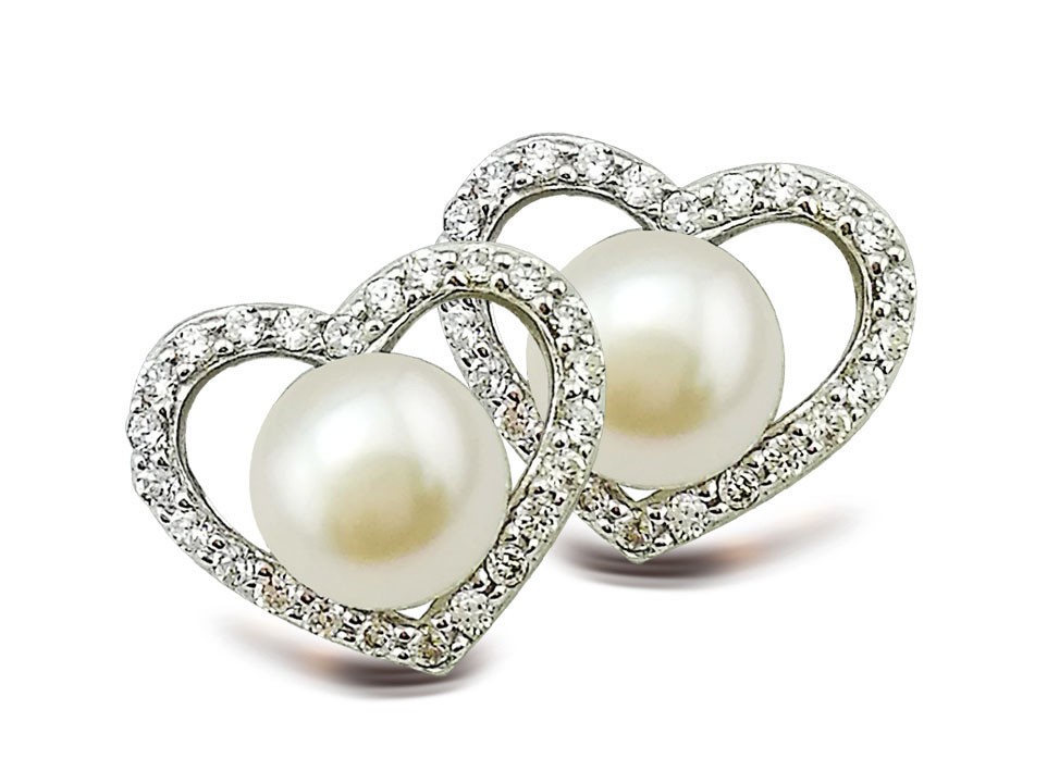 Серебряные серьги с Жемчугом Brosh Jewellery (Серебро 925)