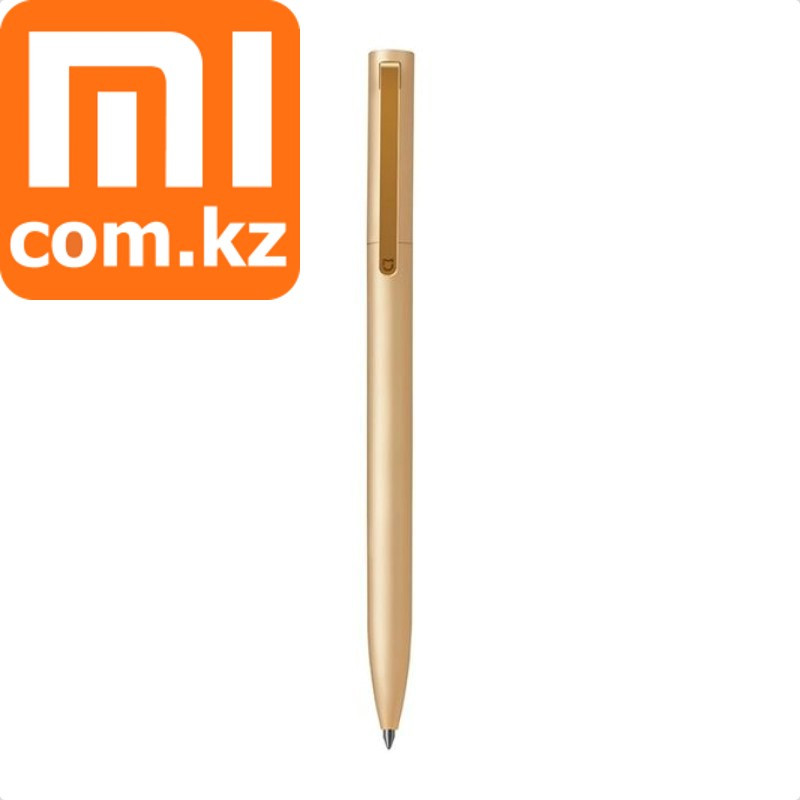 Гелевая ручка в золотистом корпусе, черная паста Xiaomi Mi Gel Pen Metal, Gold. Оригинал. Арт.5479 - фото 1 - id-p48486116